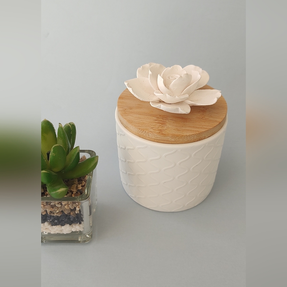 DIFFUSER BETTER HOMES AND GARDENS WICKING HIBISCUS CERAMIC FLORAL New